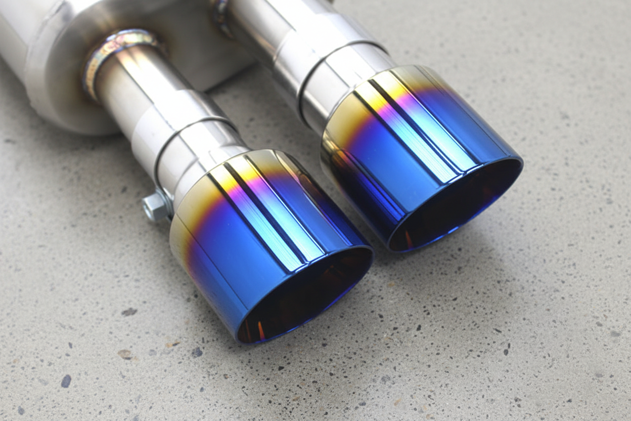 BMW 640i F06/F12/F13 Stainless Steel Valved Catback Exhaust System With Burnt Exhaust Tips
