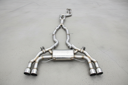BMW X3M G01/G01 LCI Stainless Steel Valved Catback Exhaust System Chrome Tips