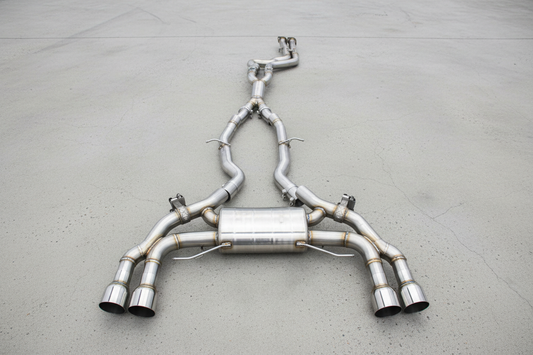 BMW X3M G01/G01 LCI Stainless Steel Valved Catback Exhaust System Chrome Tips