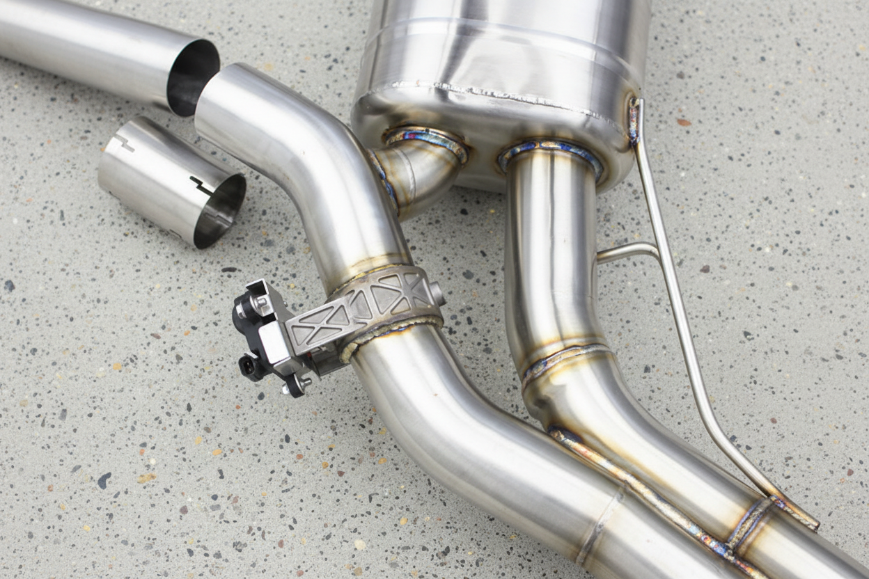 BMW X3M G01/G01 LCI Stainless Steel Valved Catback Exhaust System Chrome Tips