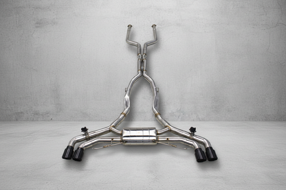 BMW X5M F95/F96 Stainless Steel Valved Catback Exhaust System Gloss Carbon Tips