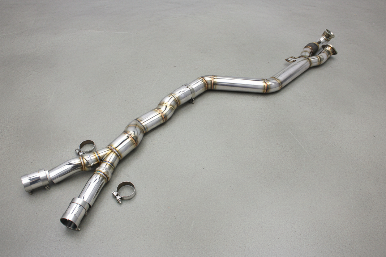 BMW M2 G87/G87 LCI Titanium Silver Single Midpipe