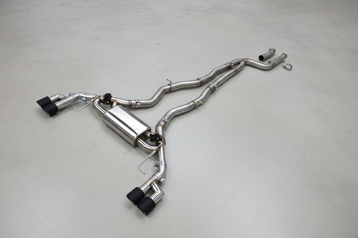 BMW X3 M40i G01/G01 LCI Stainless Steel Valved Catback Exhaust System Matt Tips