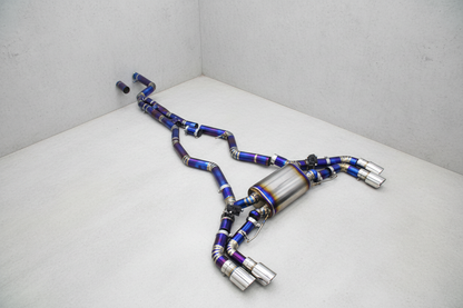 BMW M240I G42/ G42 LCI Titanium Valved Catback Exhaust System With Chrome Tips