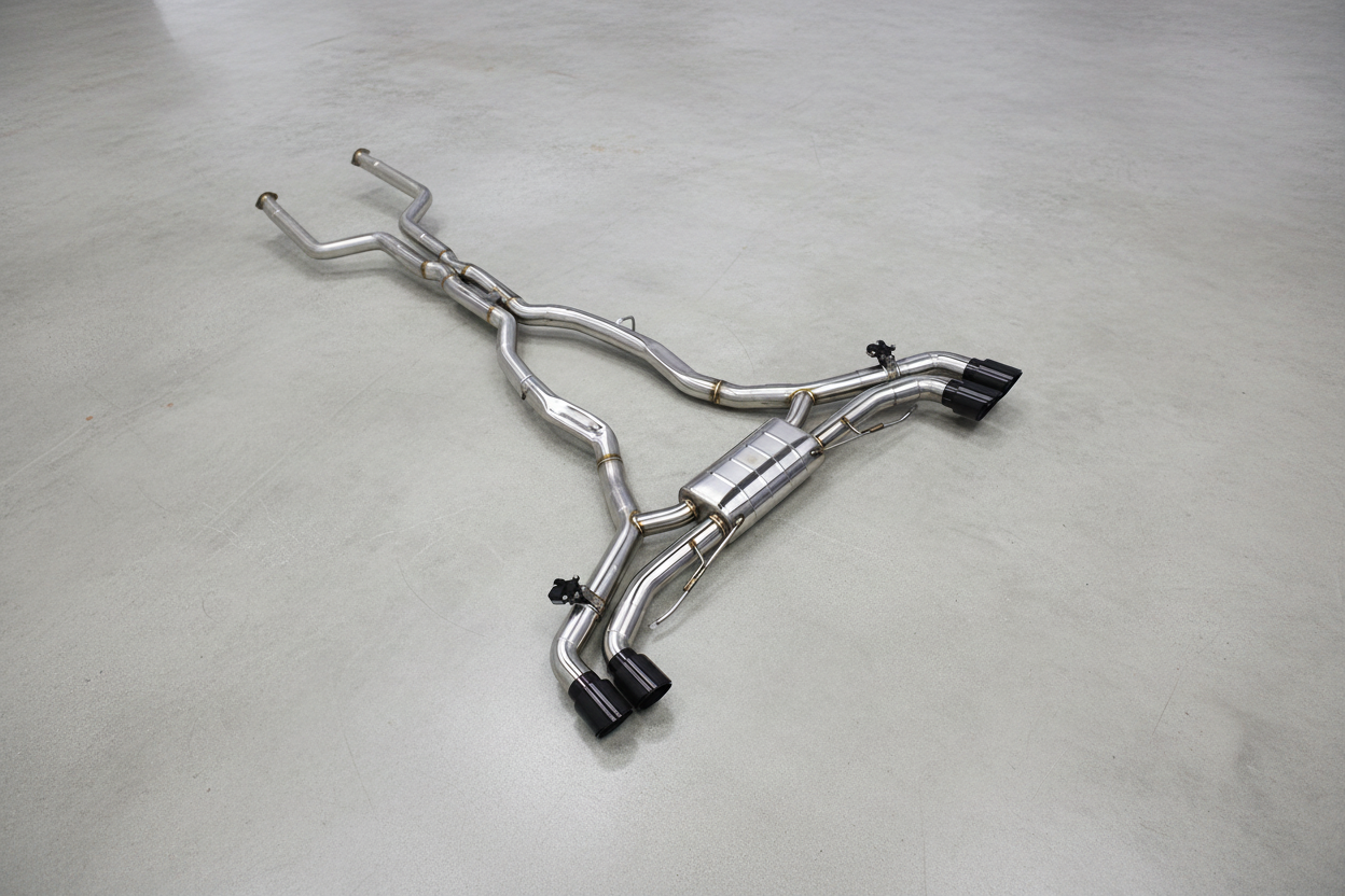 BMW X5M F95/F96 Stainless Steel Valved Catback Exhaust System Gloss Carbon Tips
