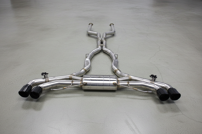 BMW X5M F95/F96 Stainless Steel Valved Catback Exhaust System Gloss Carbon Tips