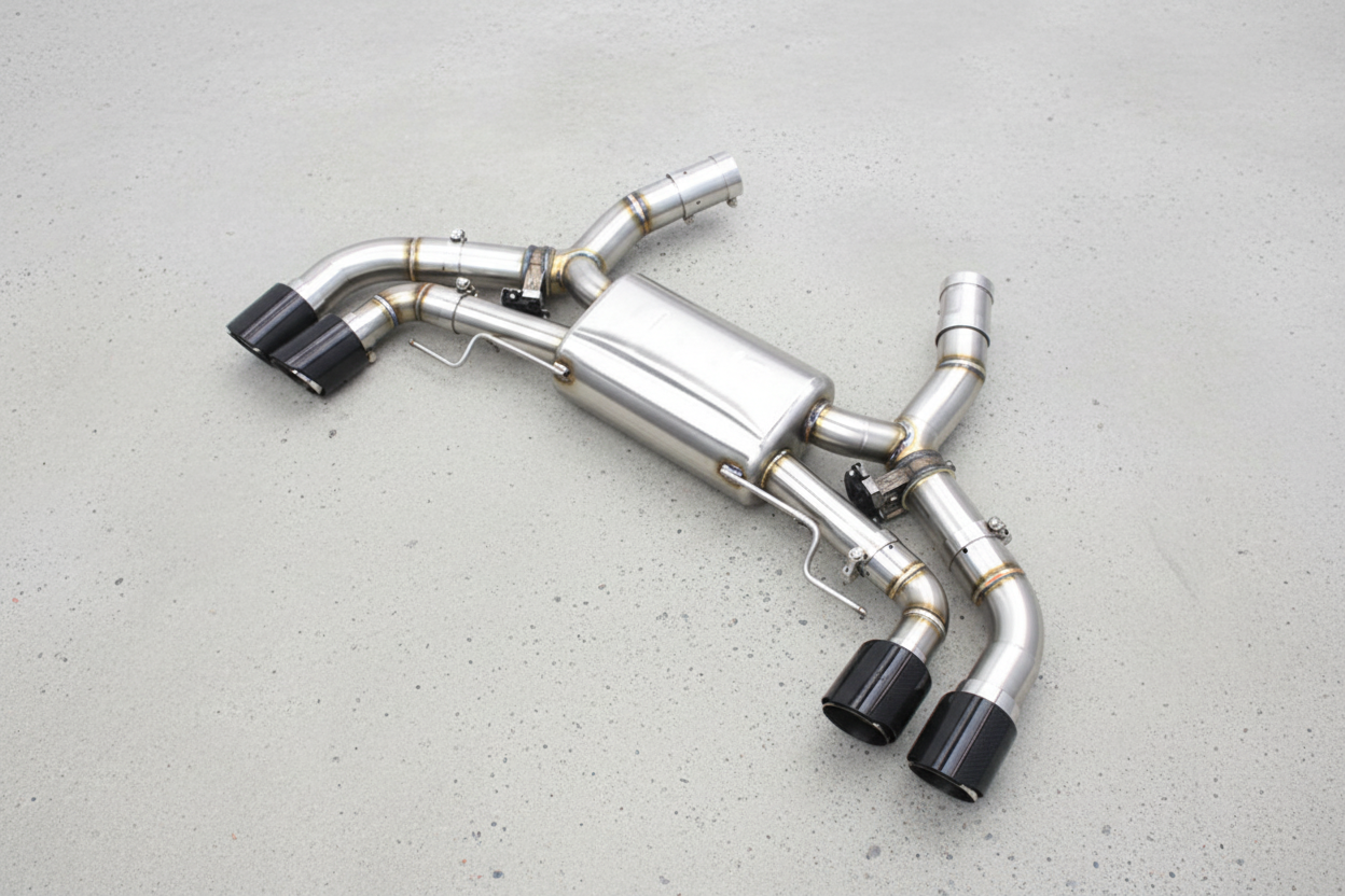 BMW M550I G30/G30 LCI Stainless Steel Axleback Valved Exhaust System