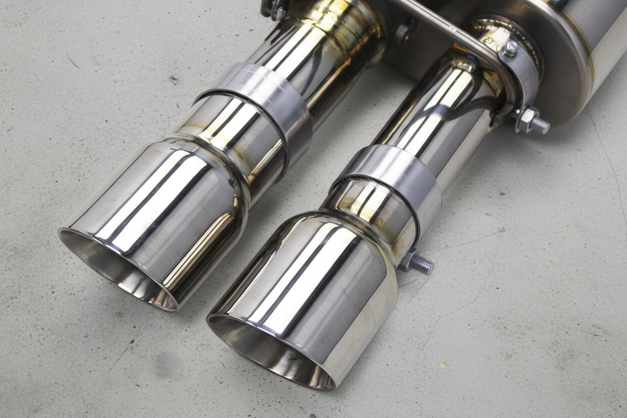 BMW M5 E60 Silver Titanium Valved Catback Exhaust System