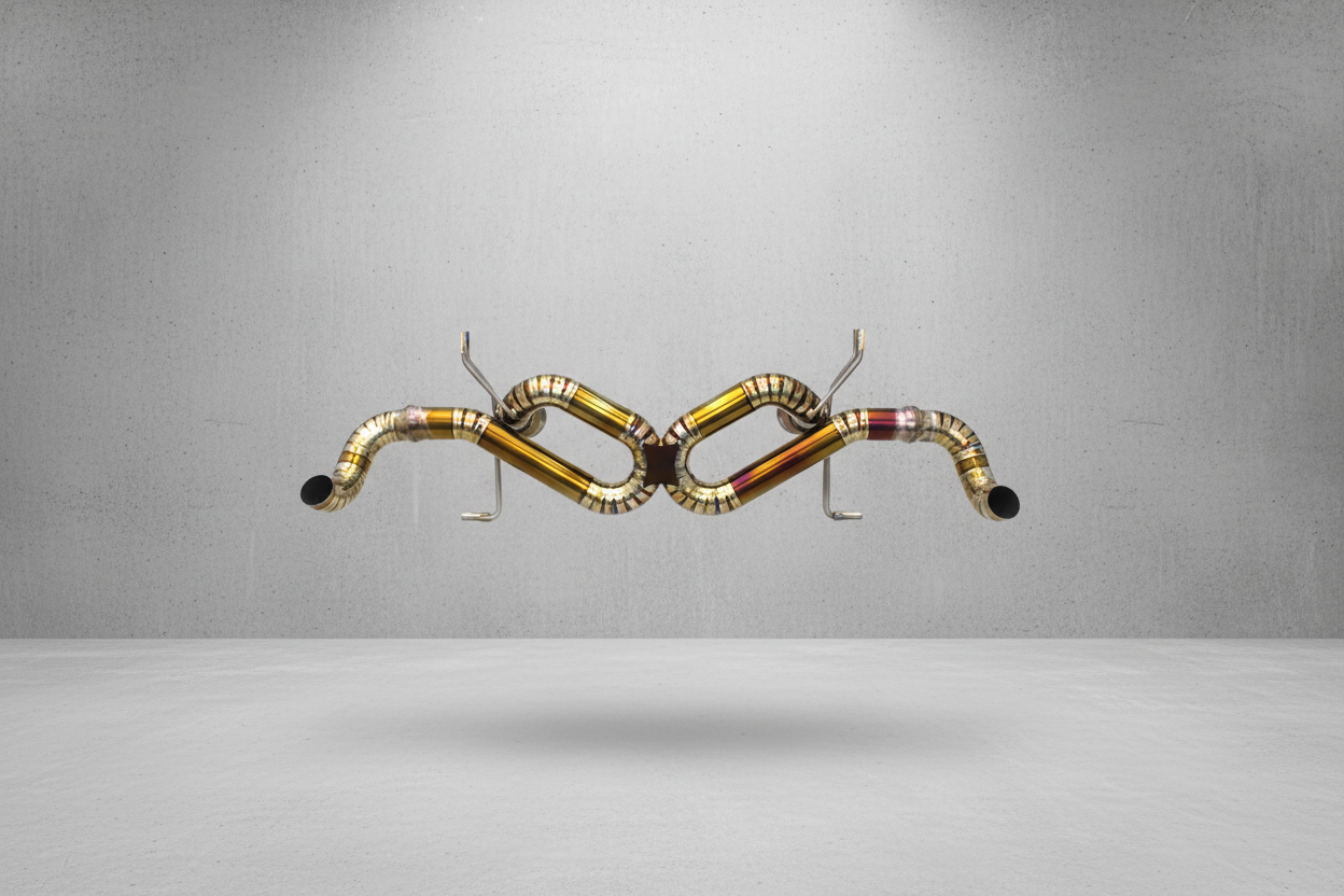 Audi R8 Type 4S Gold Racing Titanium Catback Exhaust System