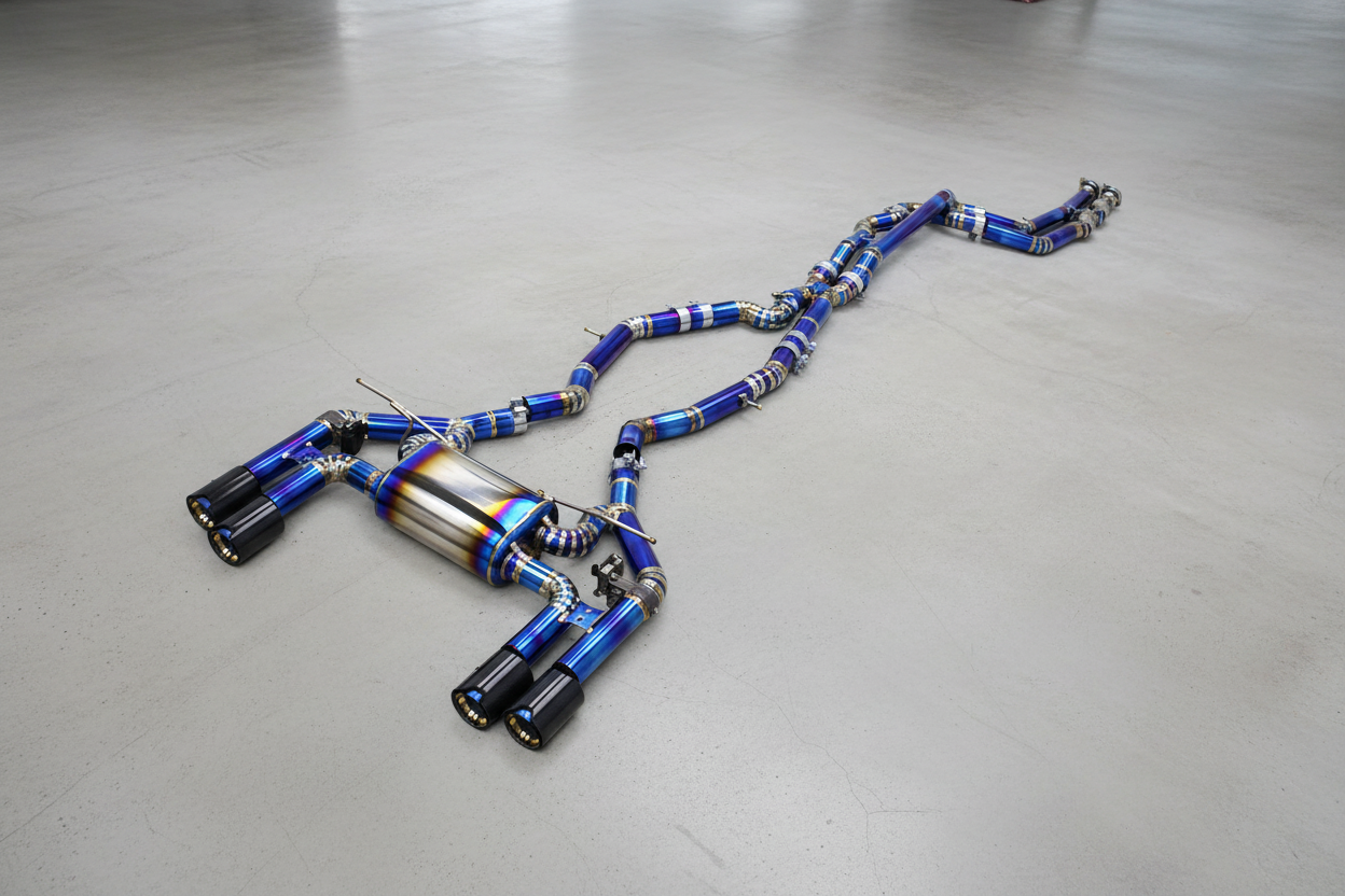 BMW M2 Competition F87/F87 LCI Titanium Catback Exhaust System With M Performance Exhaust Tips