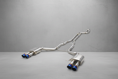 BMW 640i F06/F12/F13 Stainless Steel Valved Catback Exhaust System With Burnt Exhaust Tips