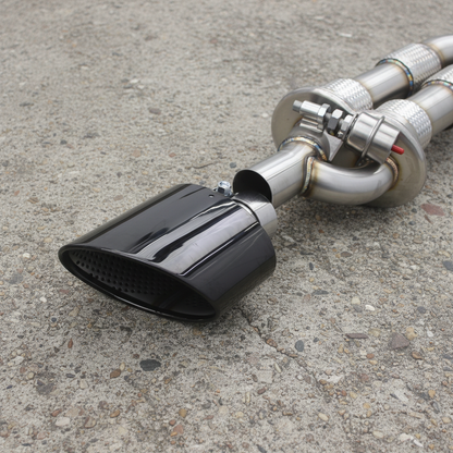 Audi A6/A7 3.0L C7/C8 Stainless Steel Valved Catback Exhaust System With RS Exhaust Tips