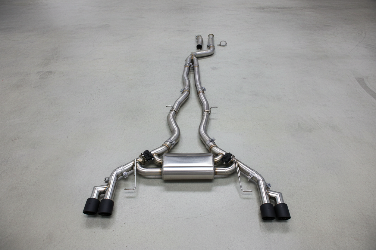 BMW X3 M40i G01/G01 LCI Stainless Steel Valved Catback Exhaust System Matt Tips