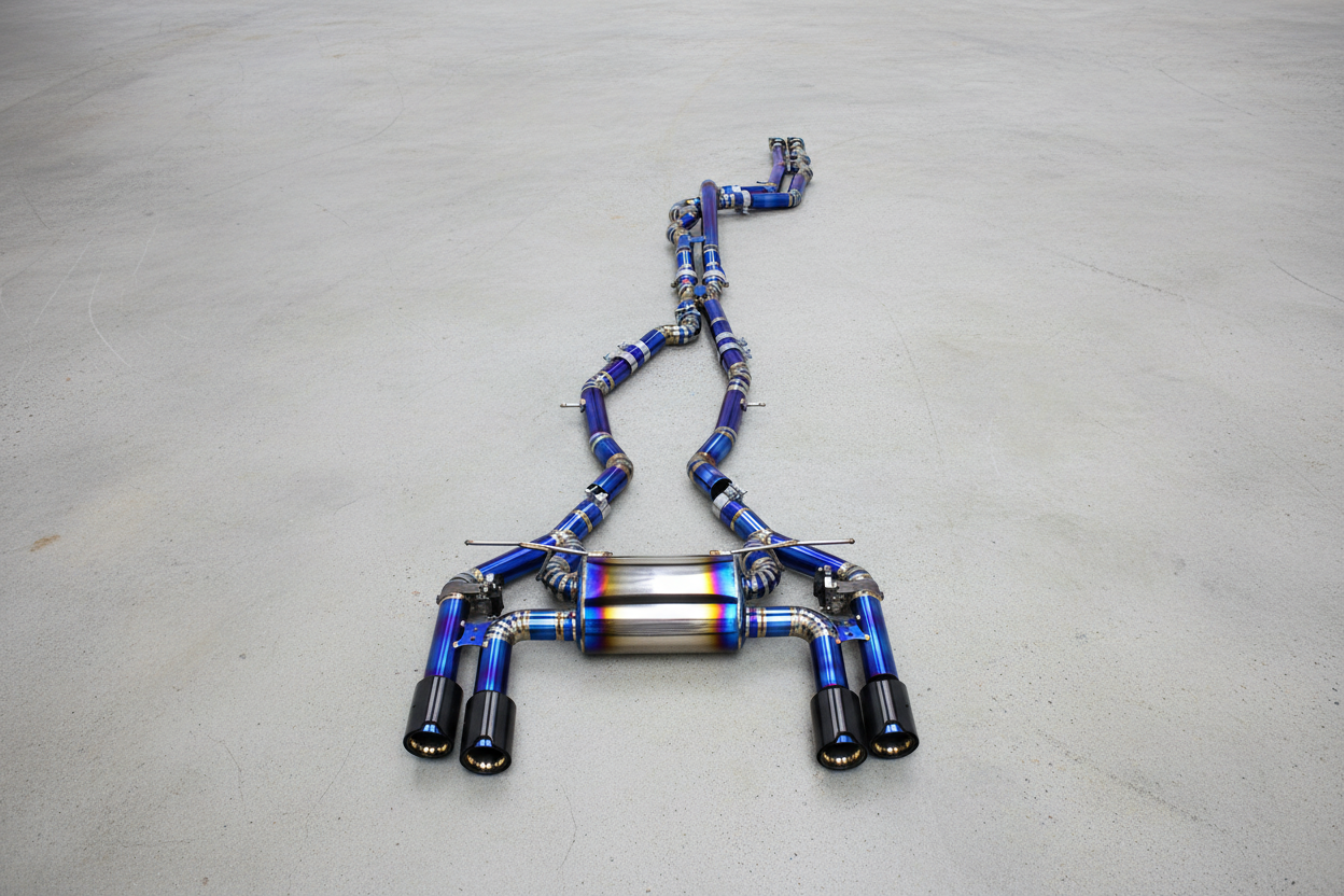 BMW M2 Competition F87/F87 LCI Titanium Catback Exhaust System With M Performance Exhaust Tips