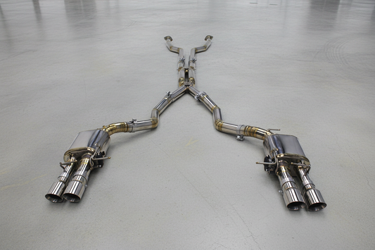 BMW M5 E60 Silver Titanium Valved Catback Exhaust System