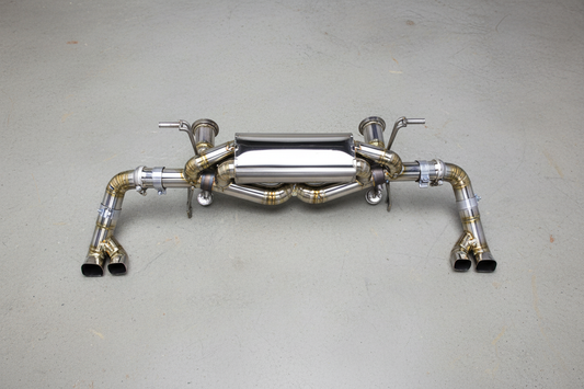 Audi R8 Type 4S Silver Titanium Valved Catback Exhaust System