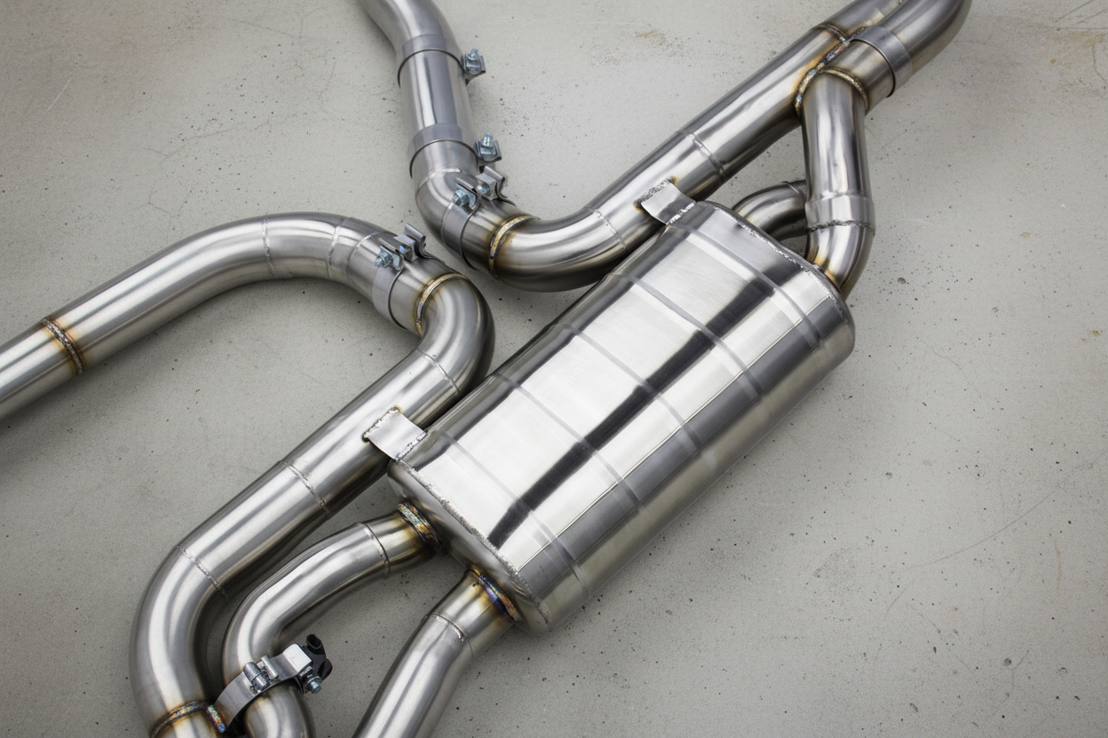BMW X5M F85 Stainless Steel Valved Catback Exhaust System Gloss Carbon Tips