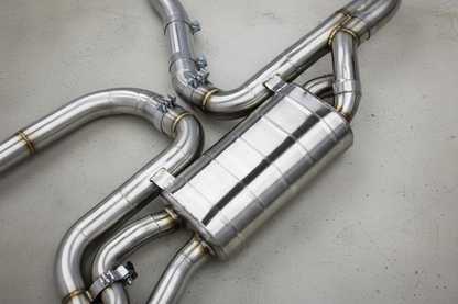 BMW X5M F85 Stainless Steel Valved Catback Exhaust System Gloss Carbon Tips