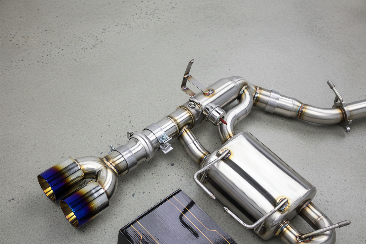 BMW M3 E90/E92/E93 Stainless Steel Valved Catback Exhaust System With Burnt Exhaust Tips