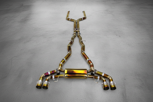 BMW M8 F91,F92,F93 and LCI Gold Titanium Valved Catback Exhaust System