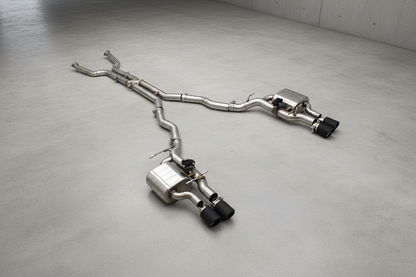 BMW M6 E63/E63 LCI Stainless Steel Valved Catback Exhaust System with Matt Carbon Tips