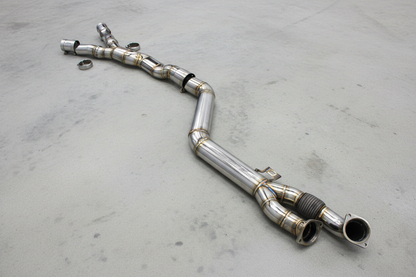 BMW M2 G87/G87 LCI Titanium Silver Single Midpipe