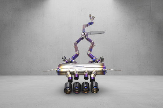BMW M3/M4 G8X M Performance Titanium Valved Catback Exhaust System With Titanium Carbon M Performance Exhaust Tips
