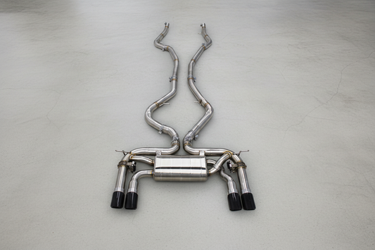 BMW X5M F85 Stainless Steel Valved Catback Exhaust System Gloss Carbon Tips