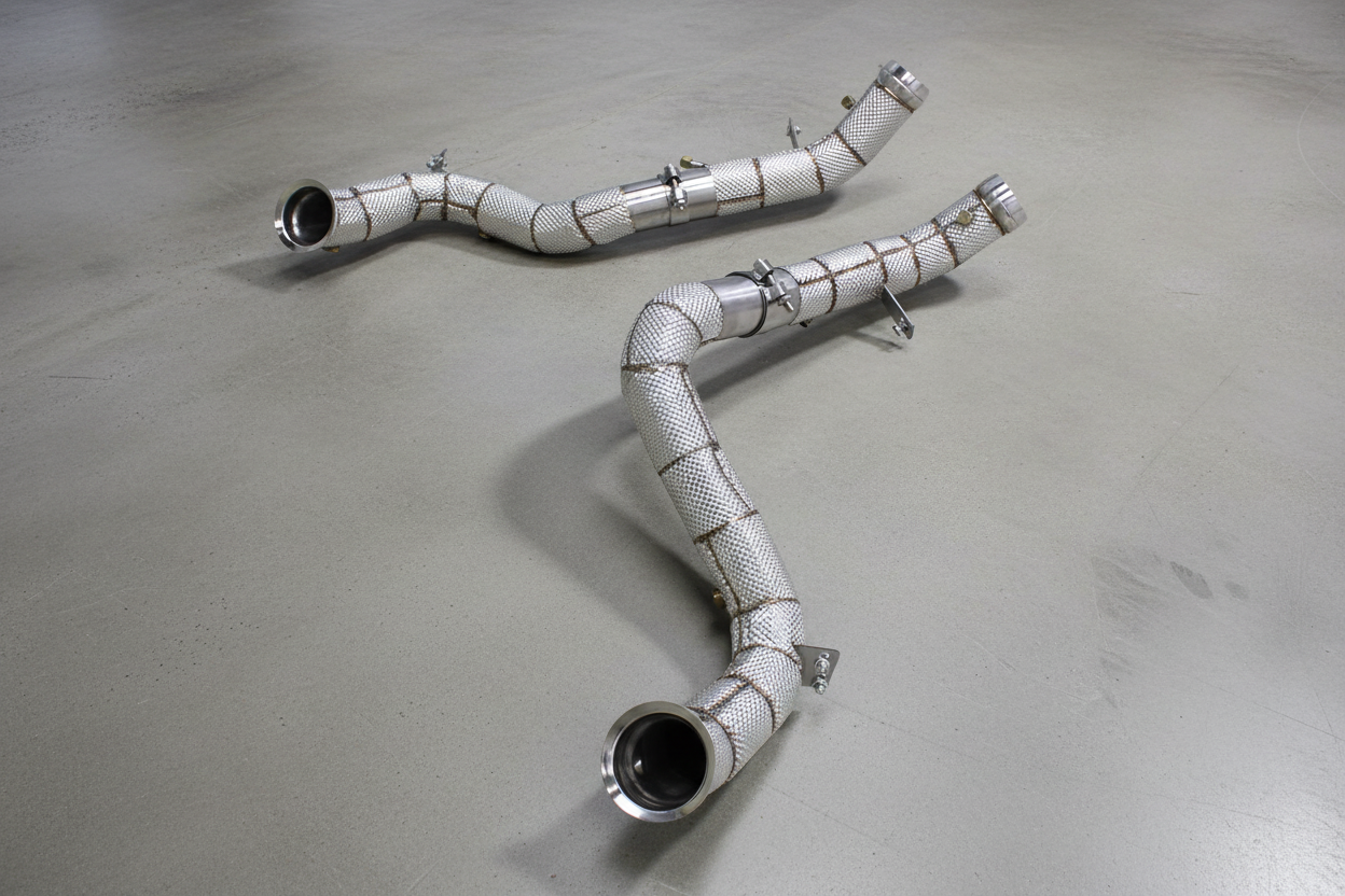 Mercedes E63S AMG W213 Catless Downpipe