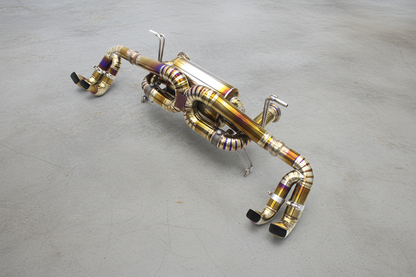 Audi R8 Type 4S Gold/Purple Titanium Valved Catback Exhaust System