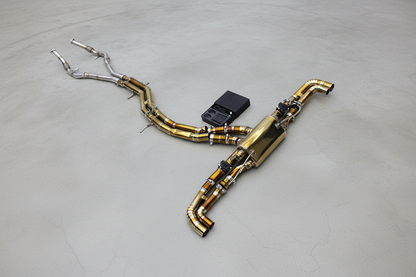 Audi RSQ8 F1 Gold Titanium Valved Catback Exhaust System