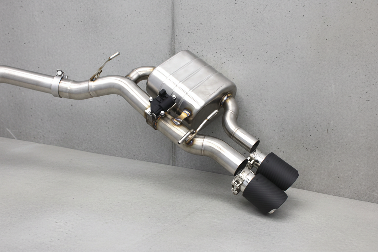 BMW M6 E63/E63 LCI Stainless Steel Valved Catback Exhaust System with Matt Carbon Tips
