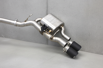 BMW M6 E63/E63 LCI Stainless Steel Valved Catback Exhaust System with Matt Carbon Tips