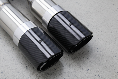 BMW X5M F85 Stainless Steel Valved Catback Exhaust System Gloss Carbon Tips