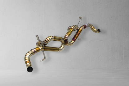 Audi R8 Type 4S Gold Racing Titanium Catback Exhaust System