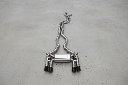 BMW M3/M4 F80/F82 Stainless Steel Valved Full Exhaust System W/ Carbon Fibre Exhaust Tips