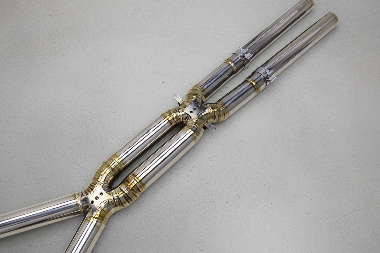 BMW M5 E60 Silver Titanium Valved Catback Exhaust System
