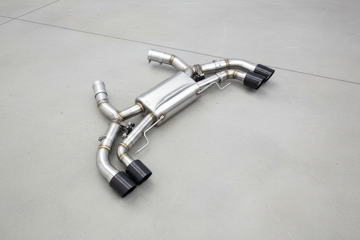 BMW M550I G30/G30 LCI Stainless Steel Axleback Valved Exhaust System