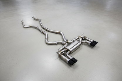 BMW X5M F85 Stainless Steel Valved Catback Exhaust System Gloss Carbon Tips