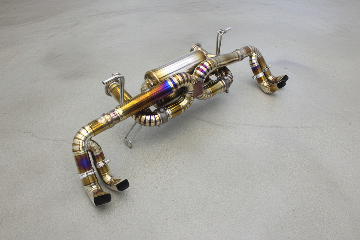 Audi R8 Type 4S Gold/Purple Titanium Valved Catback Exhaust System